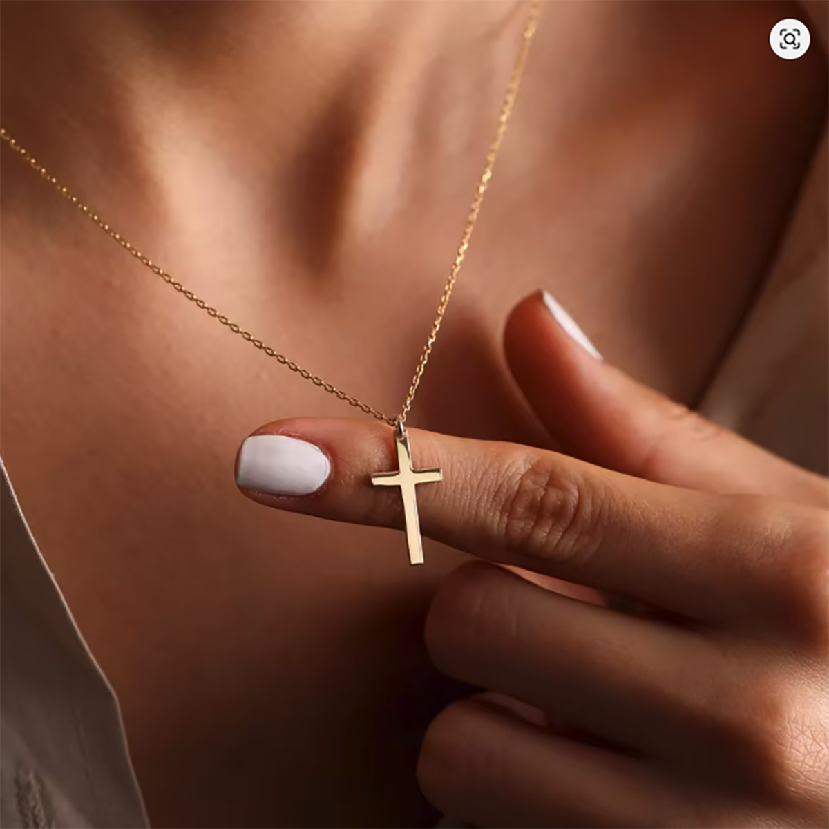 Colgante Cruz en Oro 18K
