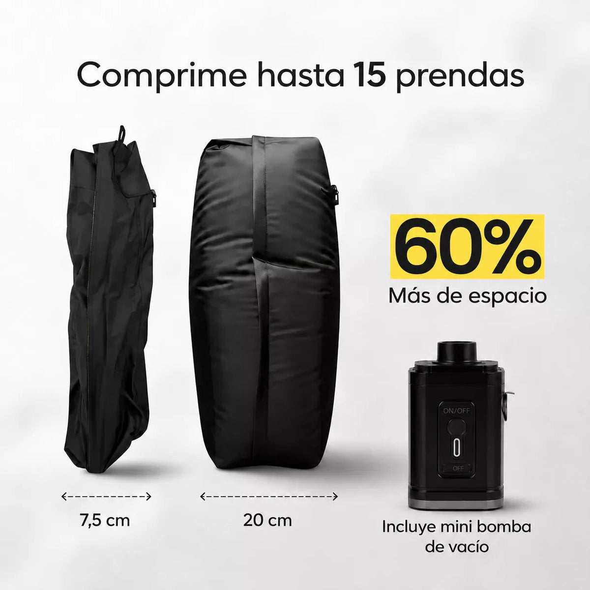 Hasta un 60 % más de espacio